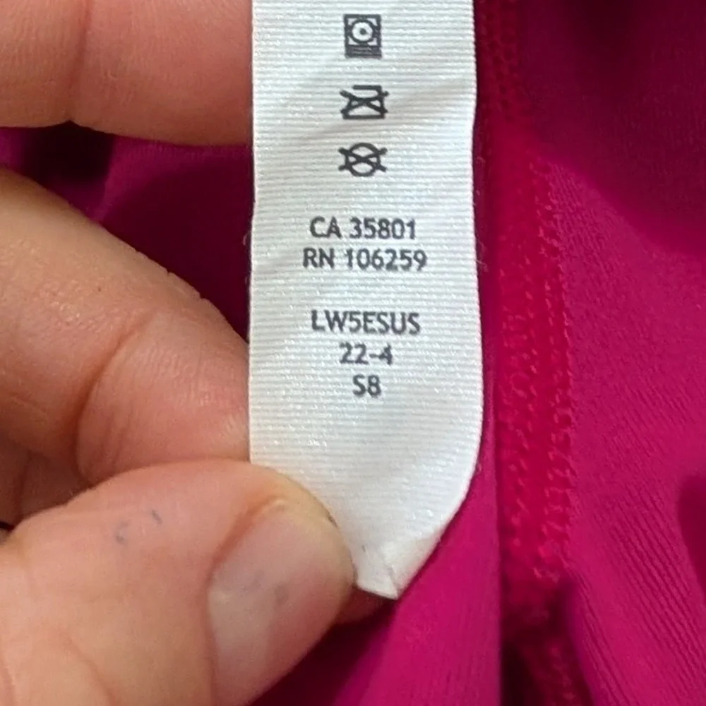 Lululemon Align High Rise Yoga Pants Full Length Fuchsia Pink‎ Womens 2